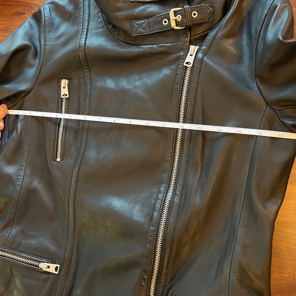 All Saints Bales Biker Jacket Zip Moto Double Buckle - Picture 13 of 13